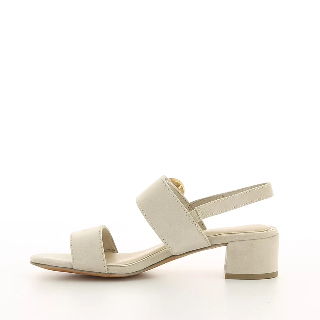 Image (4) de la chaussures Marco Tozzi - Sandales et Nu-Pieds Beige en Cuir synthétique