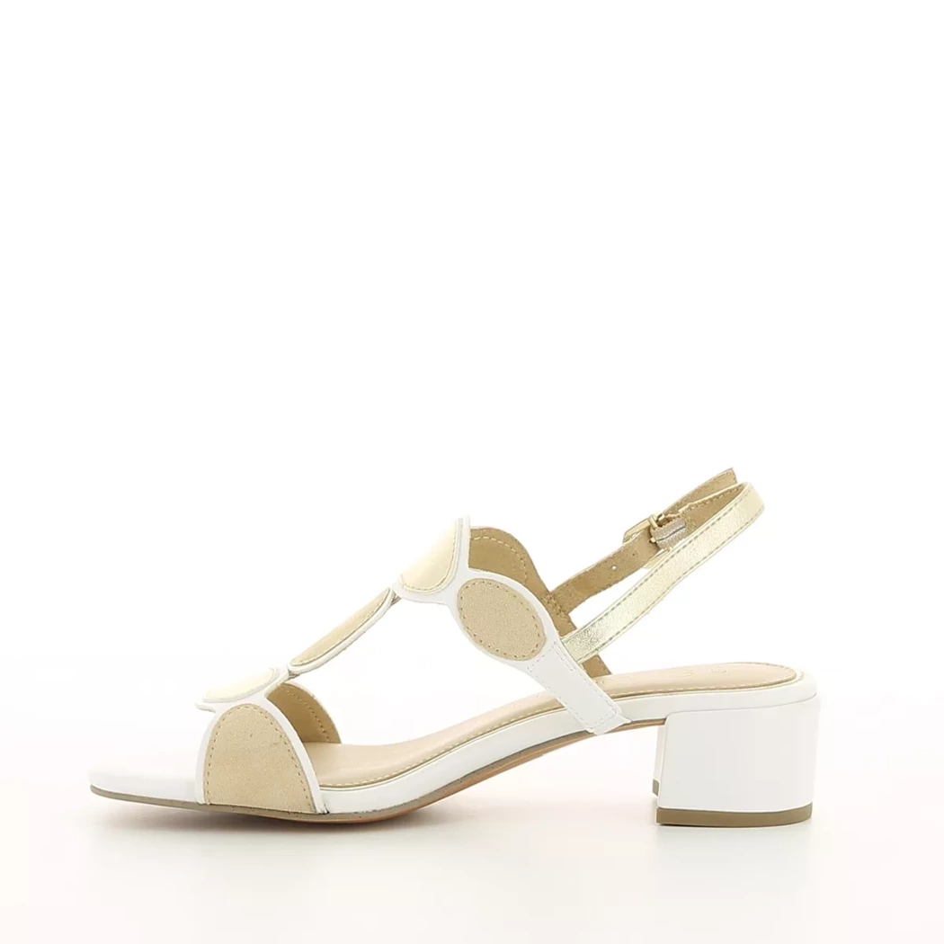 Image (4) de la chaussures Marco Tozzi - Sandales et Nu-Pieds Blanc en Cuir synthétique