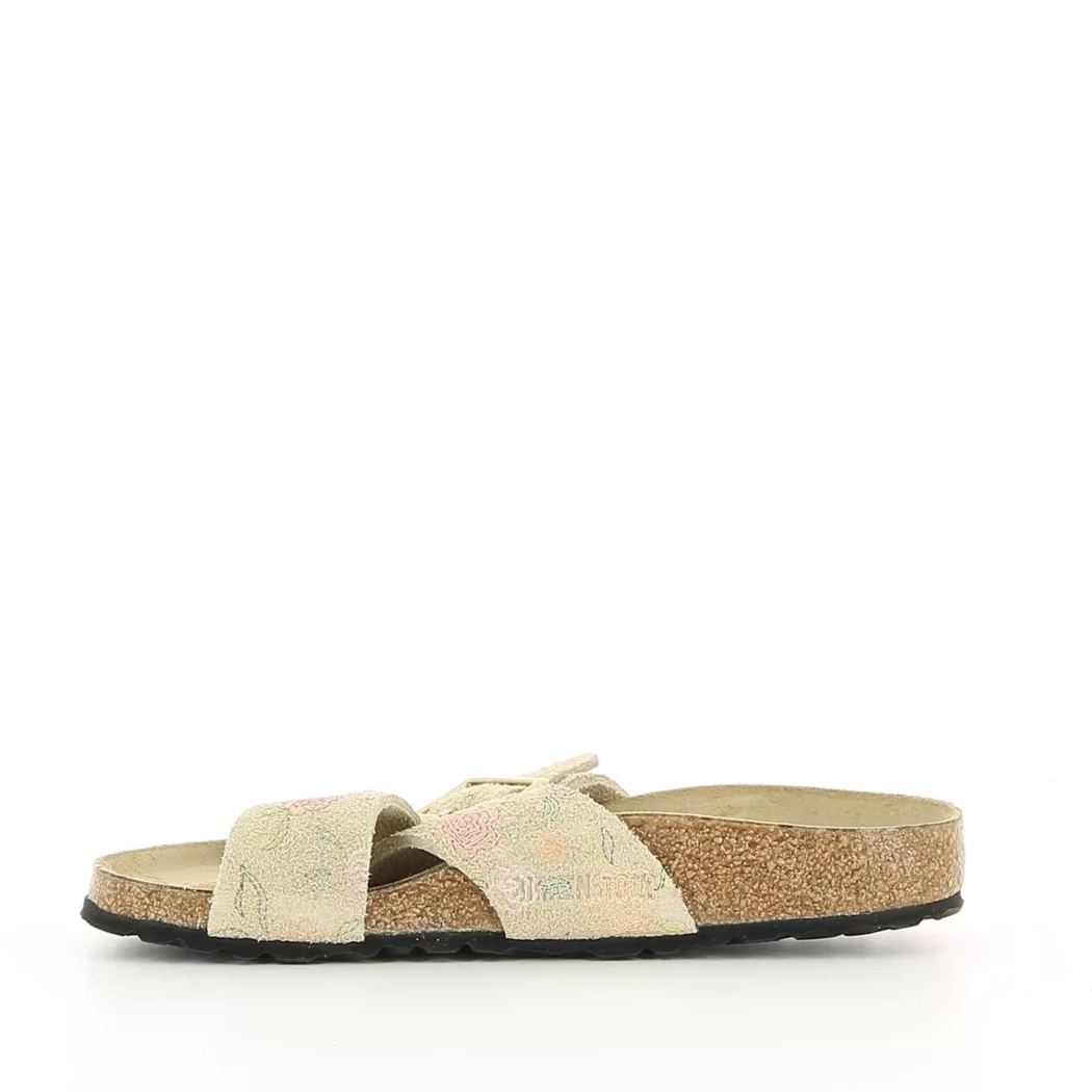 Image (4) de la chaussures Birkenstock - Mules et Sabots Beige en Cuir nubuck