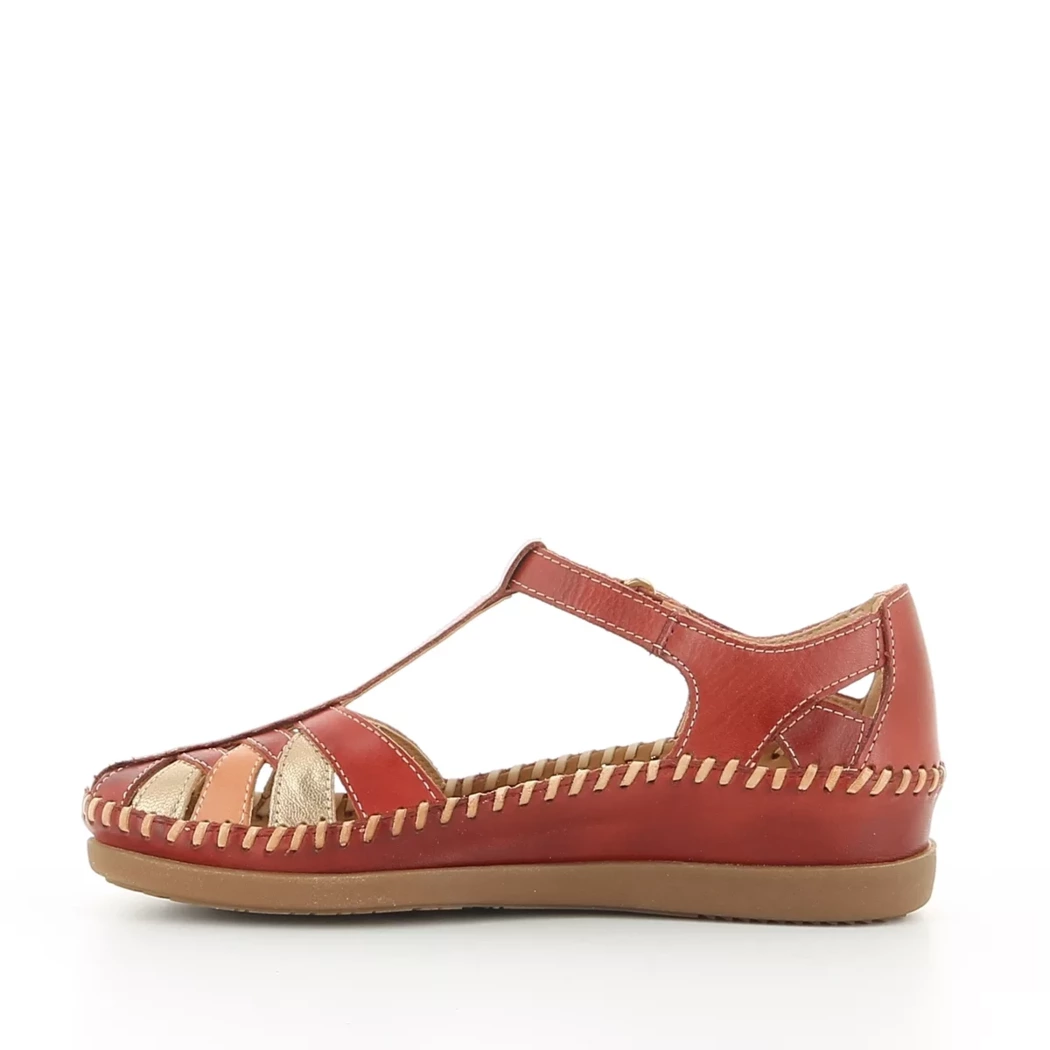 Image (4) de la chaussures Pikolinos - Ballerines Rouge en Cuir
