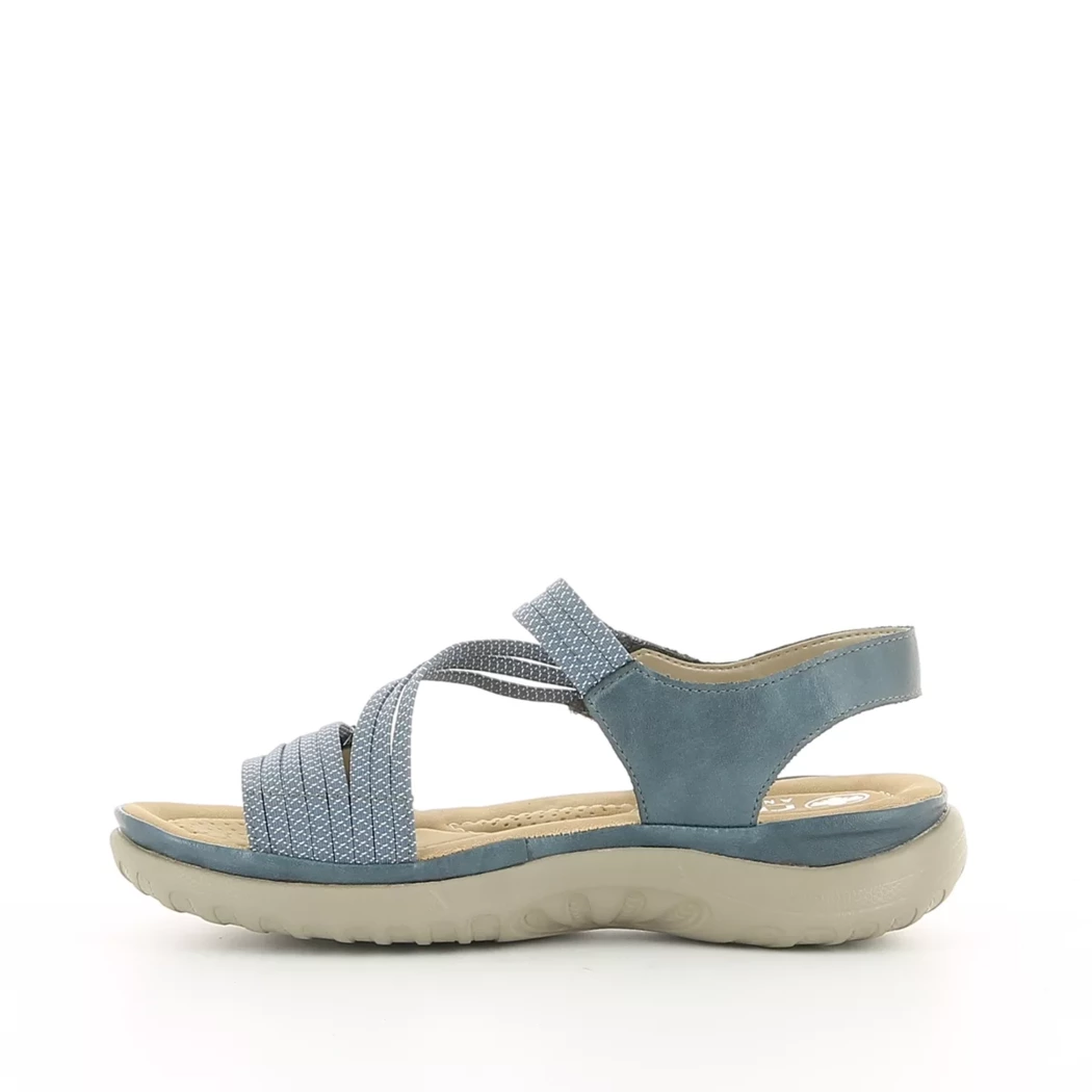 Image (4) de la chaussures Rieker - Sandales et Nu-Pieds Bleu en Cuir synthétique