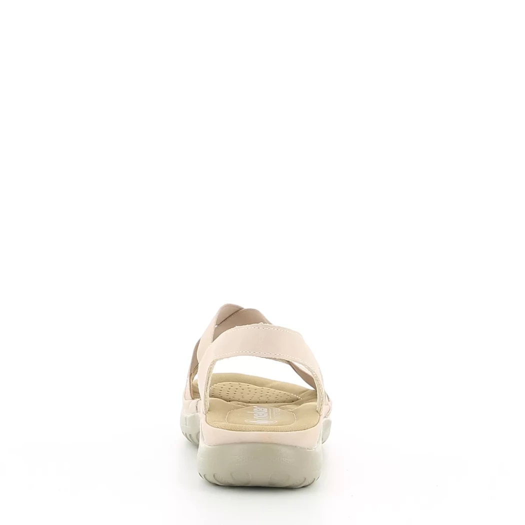 Image (3) de la chaussures Rieker - Sandales et Nu-Pieds Rose en Cuir synthétique