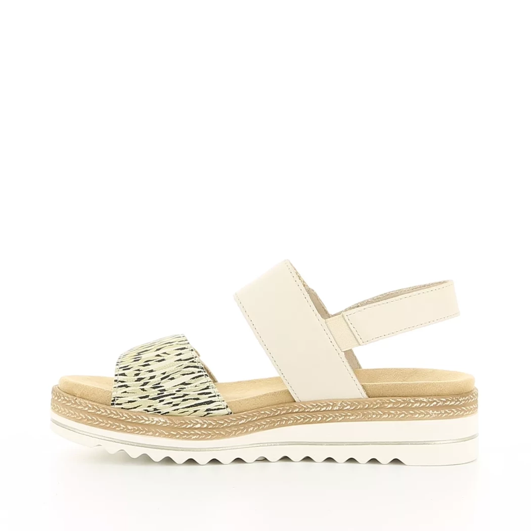 Image (4) de la chaussures Remonte - Sandales et Nu-Pieds Beige en Cuir