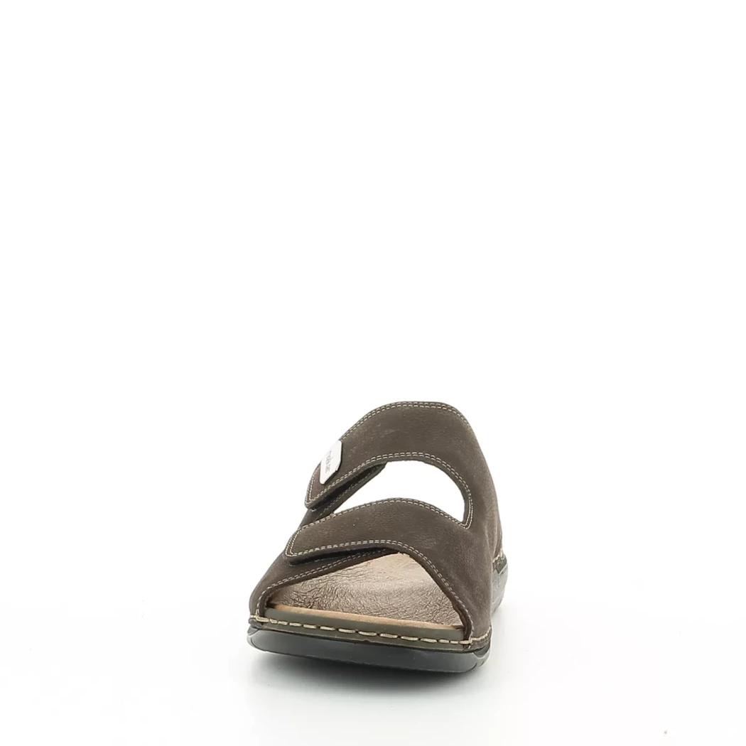 Image (5) de la chaussures Rieker - Mules et Sabots Marron en Cuir nubuck
