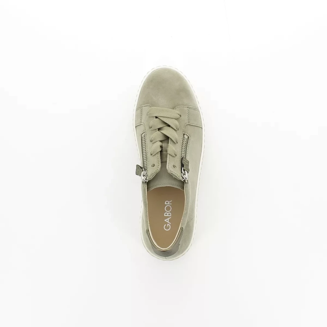 Image (6) de la chaussures Gabor - Baskets Vert en Cuir nubuck
