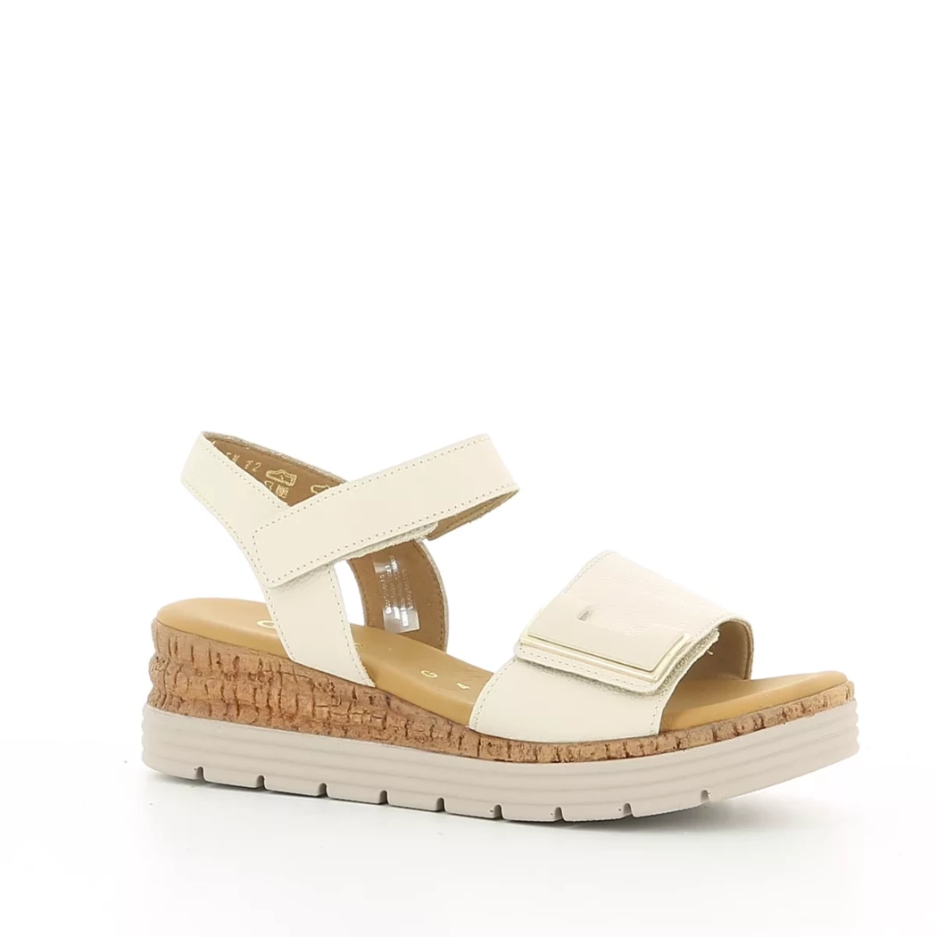 Image (1) de la chaussures Gabor - Sandales et Nu-Pieds Beige en Cuir