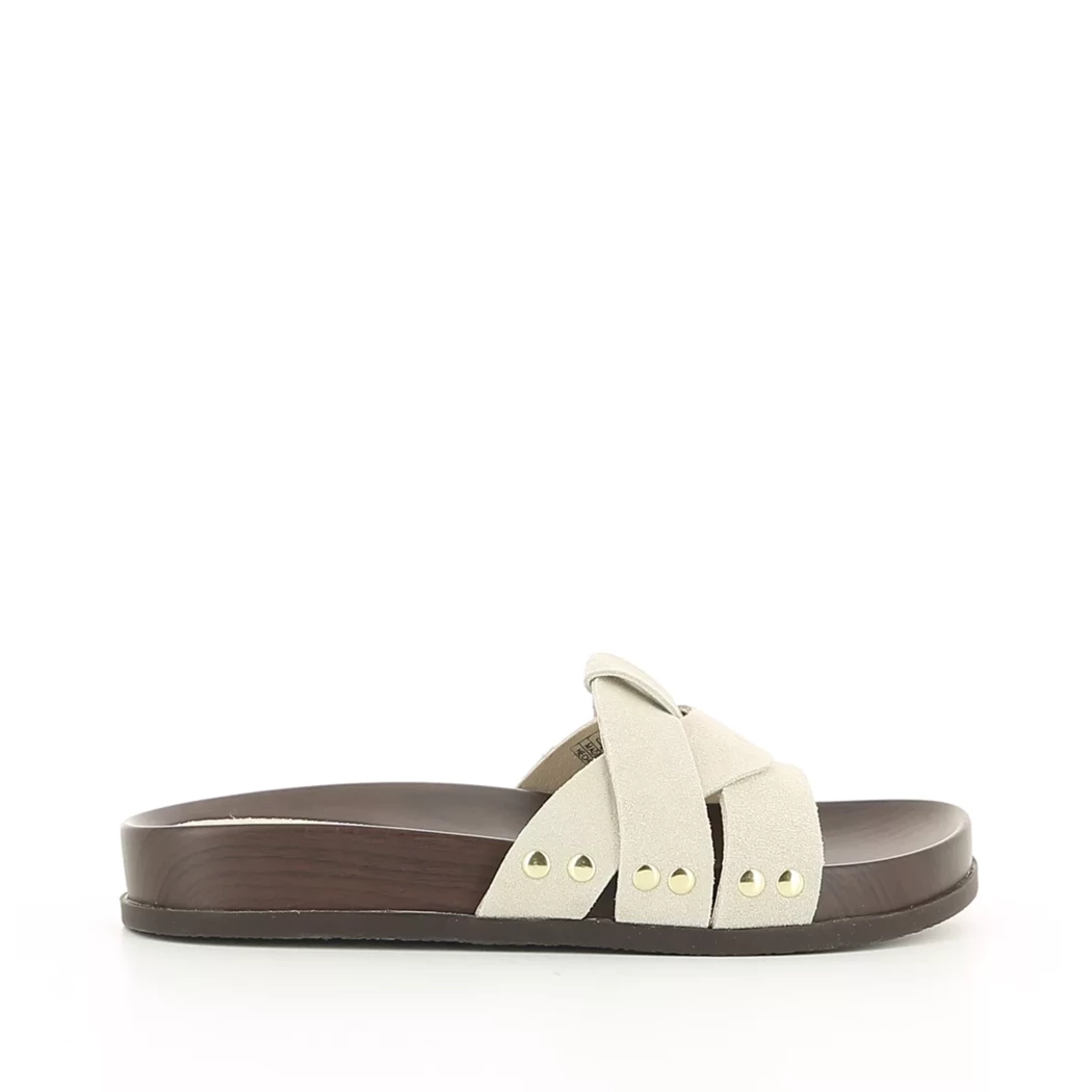 Image (2) de la chaussures Paloma Totem - Mules et Sabots Beige en Cuir nubuck
