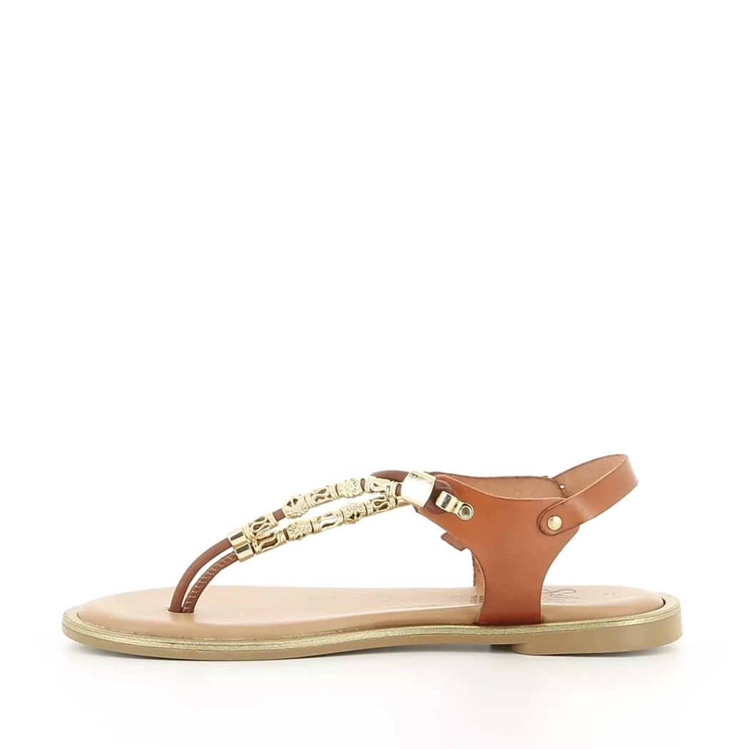 Image (4) de la chaussures Soleil - Sandales et Nu-Pieds Cuir naturel / Cognac en Cuir