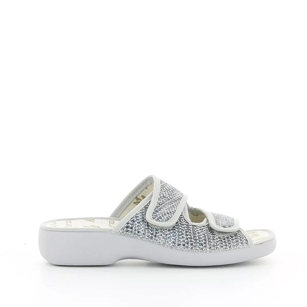 Image (2) de la chaussures Garzon - Mules et Sabots Gris en Textile