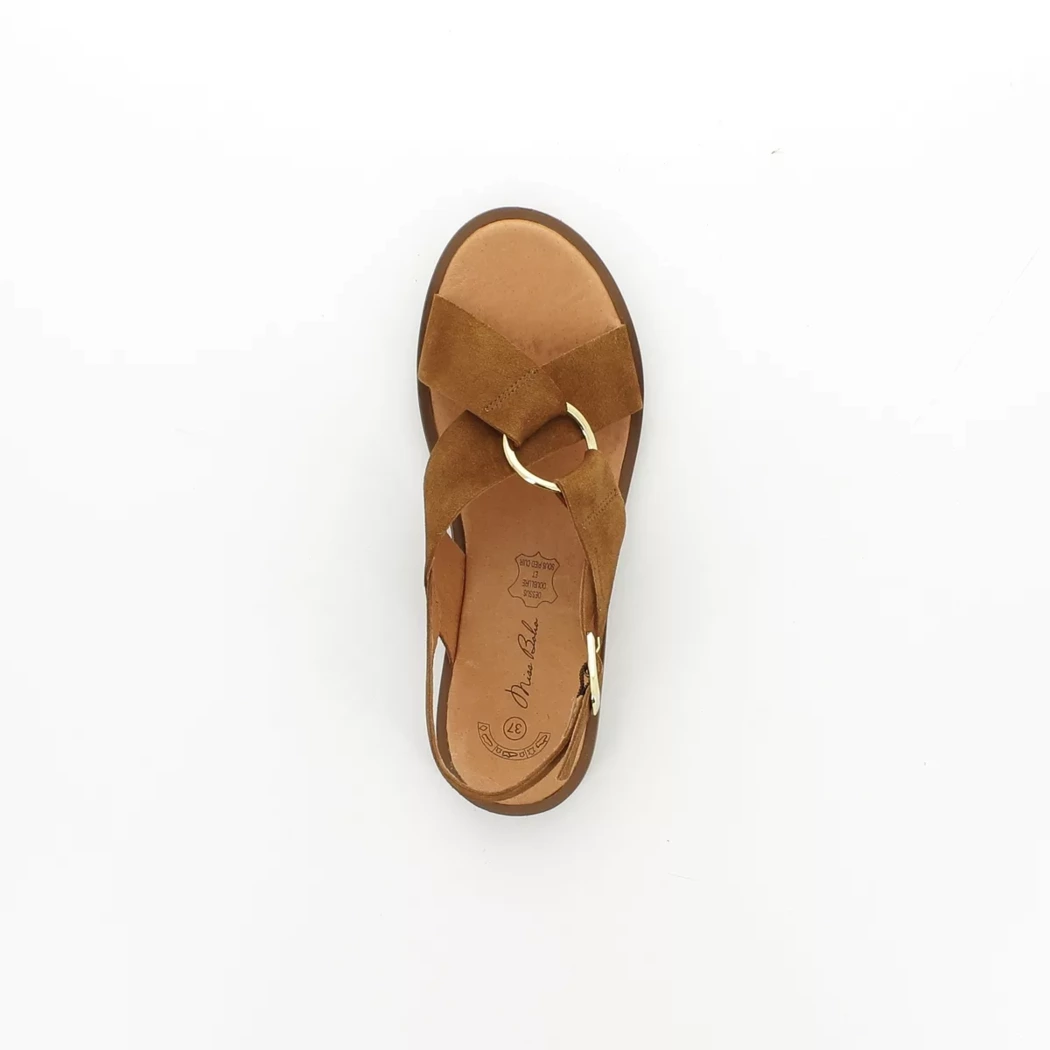 Image (6) de la chaussures Miss Boho - Sandales et Nu-Pieds Cuir naturel / Cognac en Cuir nubuck