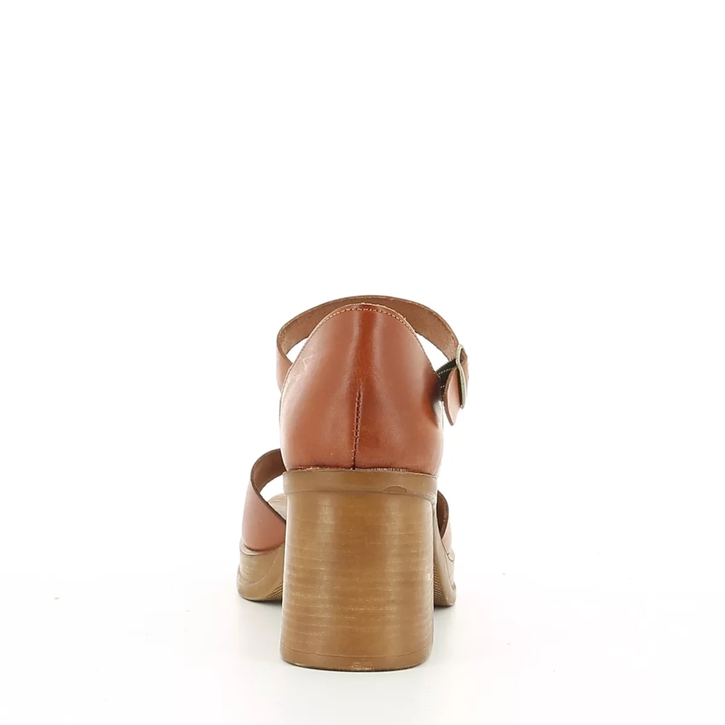 Image (3) de la chaussures Hee - Sandales et Nu-Pieds Cuir naturel / Cognac en Cuir
