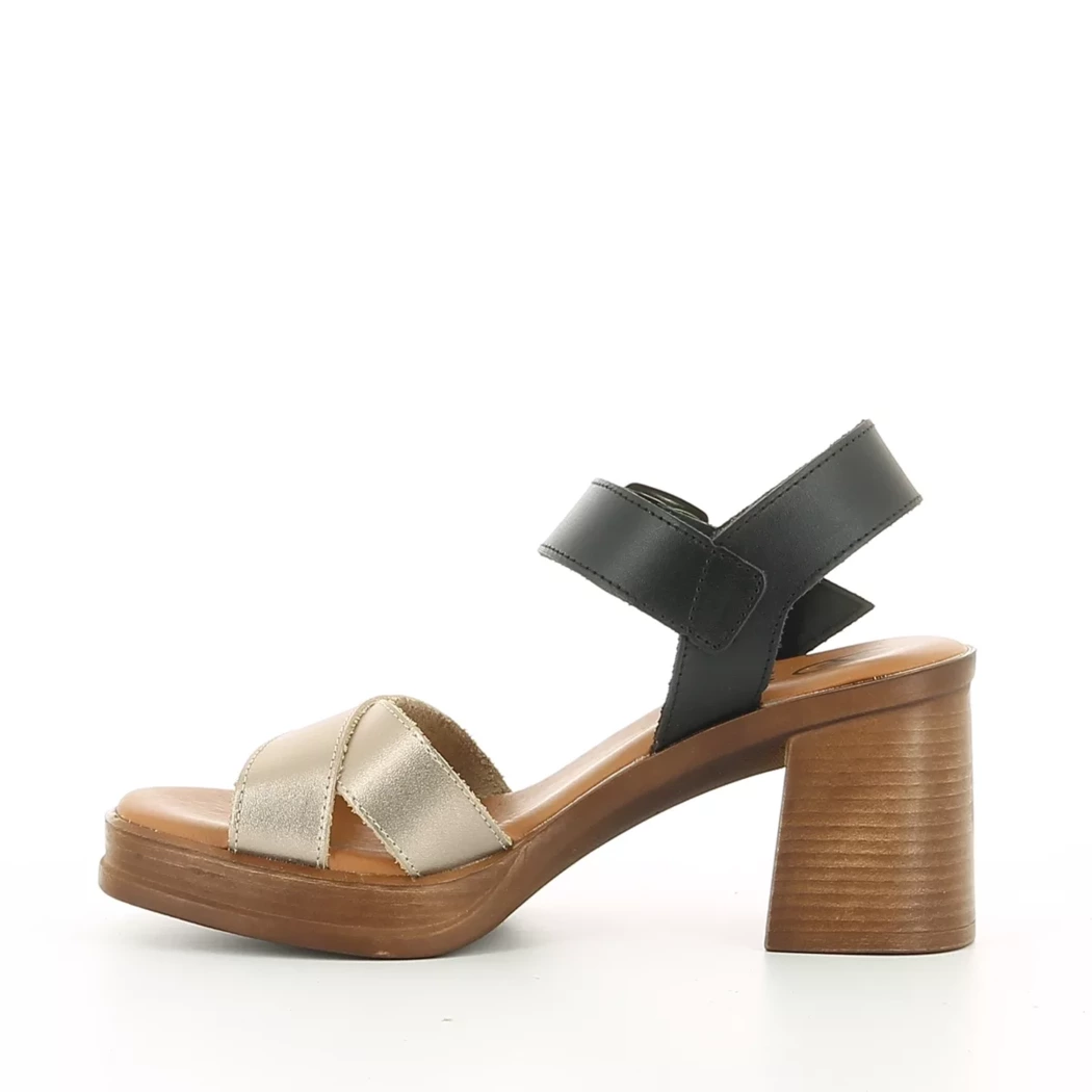 Image (4) de la chaussures Hee - Sandales et Nu-Pieds Noir en Cuir