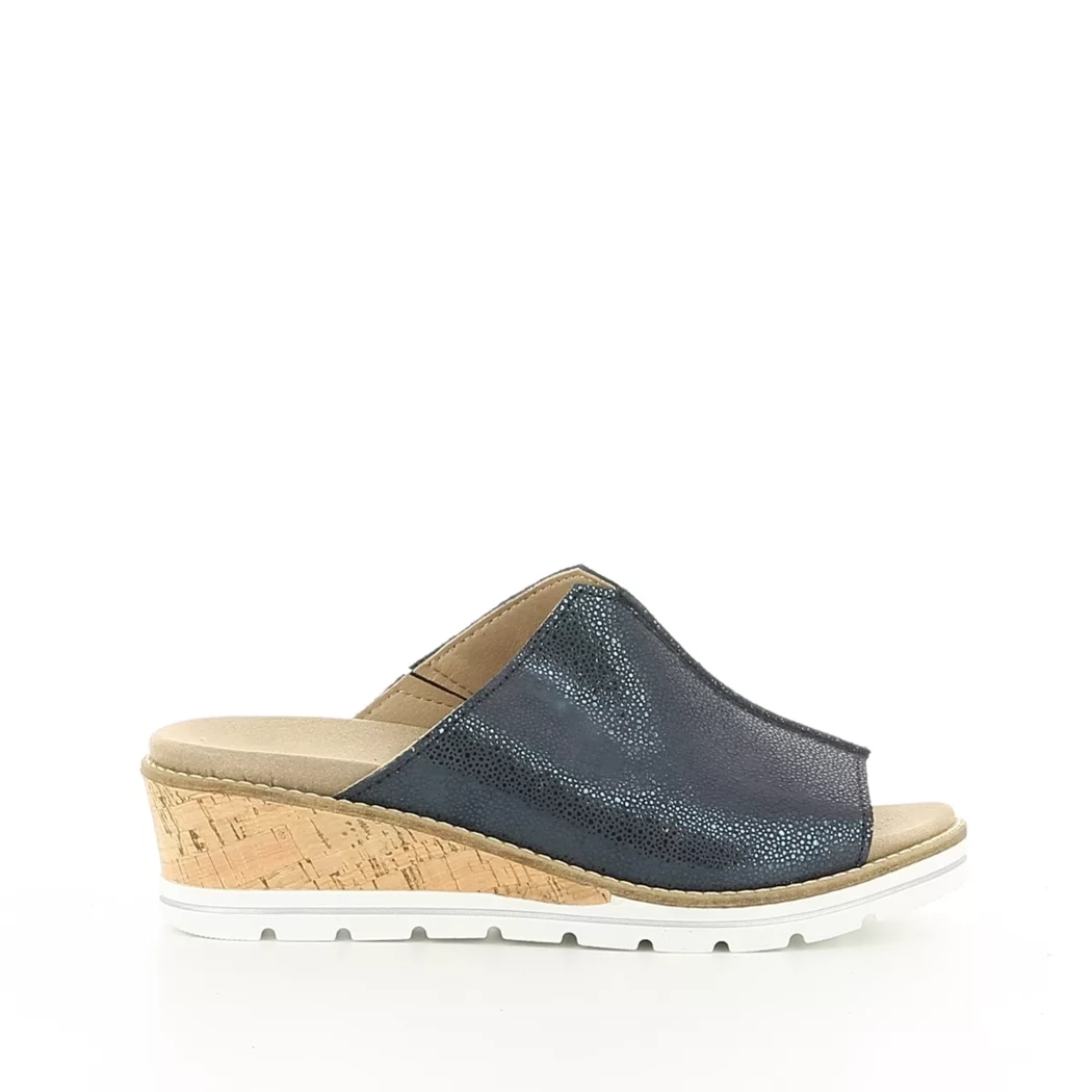 Image (2) de la chaussures Sens - Mules et Sabots Bleu en Cuir nubuck