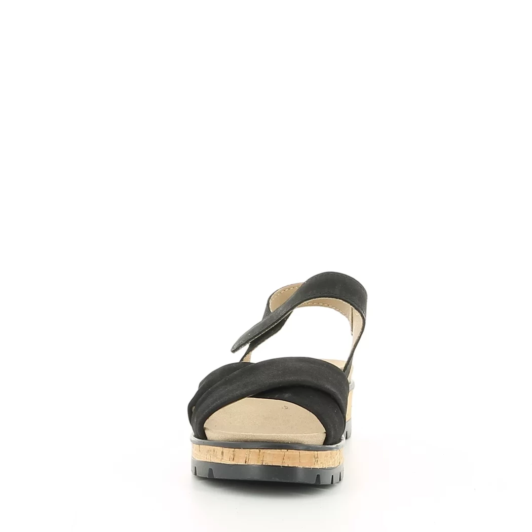 Image (5) de la chaussures Sens - Sandales et Nu-Pieds Noir en Cuir nubuck