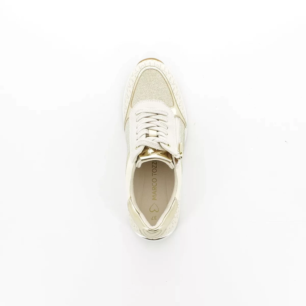 Image (6) de la chaussures Marco Tozzi - Baskets Beige en Cuir synthétique