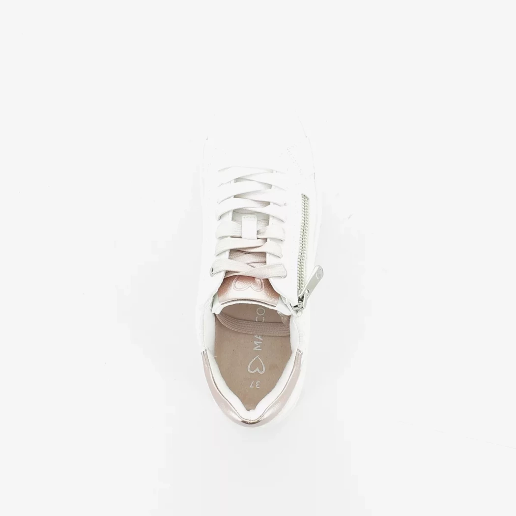 Image (6) de la chaussures Marco Tozzi - Baskets Blanc en Cuir synthétique