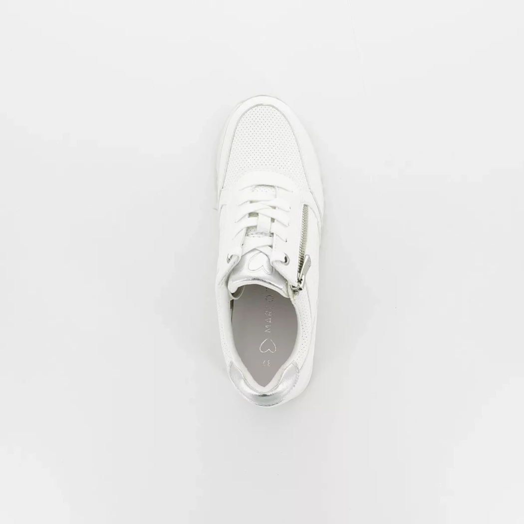 Image (6) de la chaussures Marco Tozzi - Baskets Blanc en Cuir synthétique