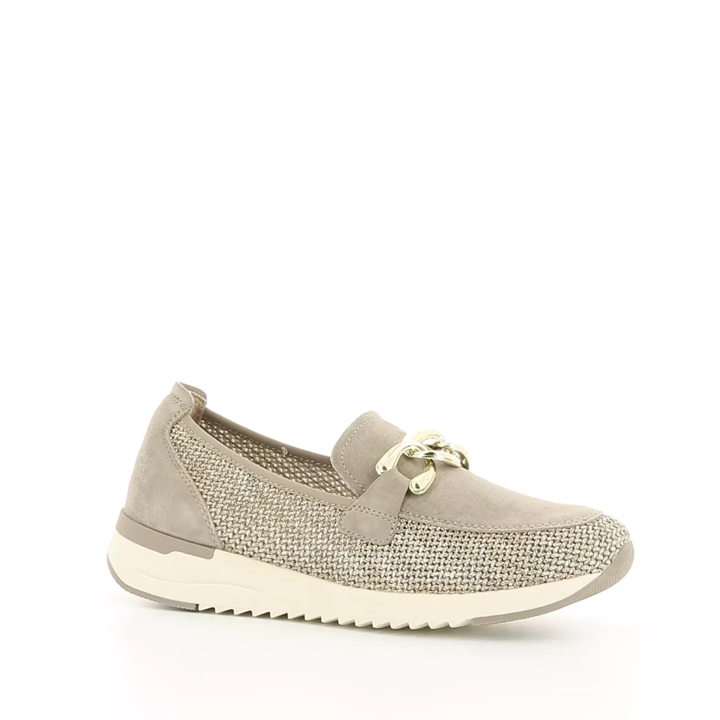 Image (1) de la chaussures Caprice - Mocassins Taupe en Cuir nubuck