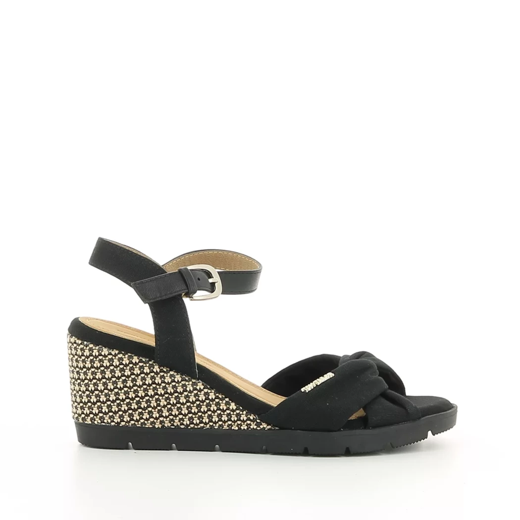 Image (2) de la chaussures Tom Tailor - Sandales et Nu-Pieds Noir en Textile