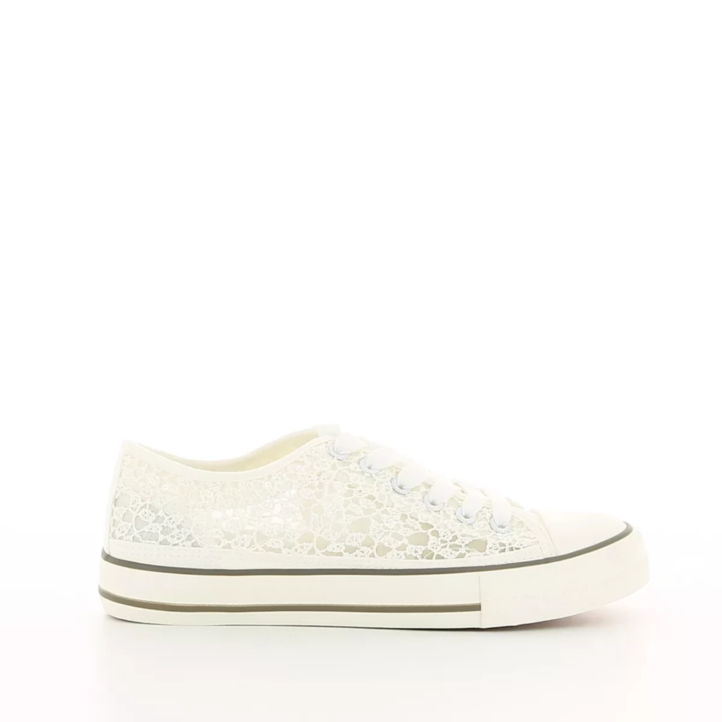 Image (2) de la chaussures Pretty Stories - Baskets Blanc en Textile