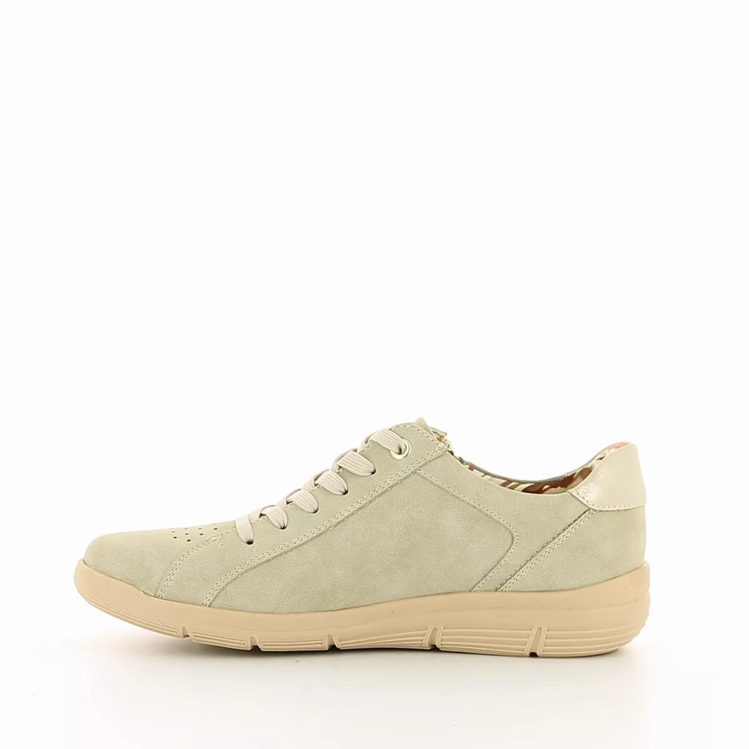 Image (4) de la chaussures Relife - Baskets Beige en Cuir