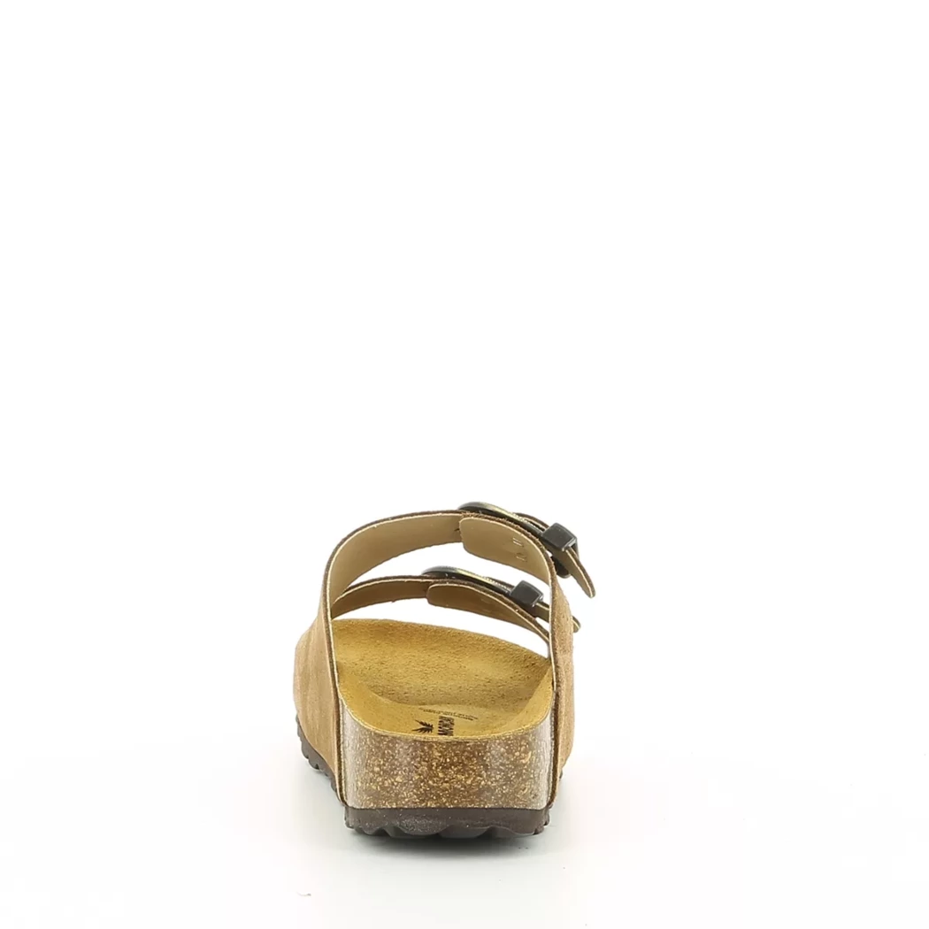 Image (3) de la chaussures Free Monday - Mules et Sabots Marron en Cuir nubuck