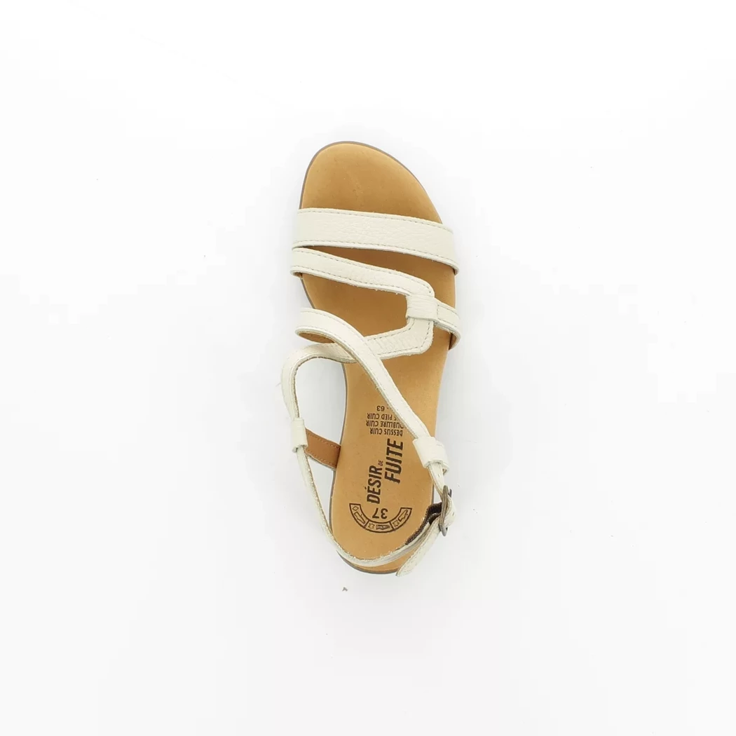 Image (6) de la chaussures Desir de Fuite - Sandales et Nu-Pieds Beige en Cuir