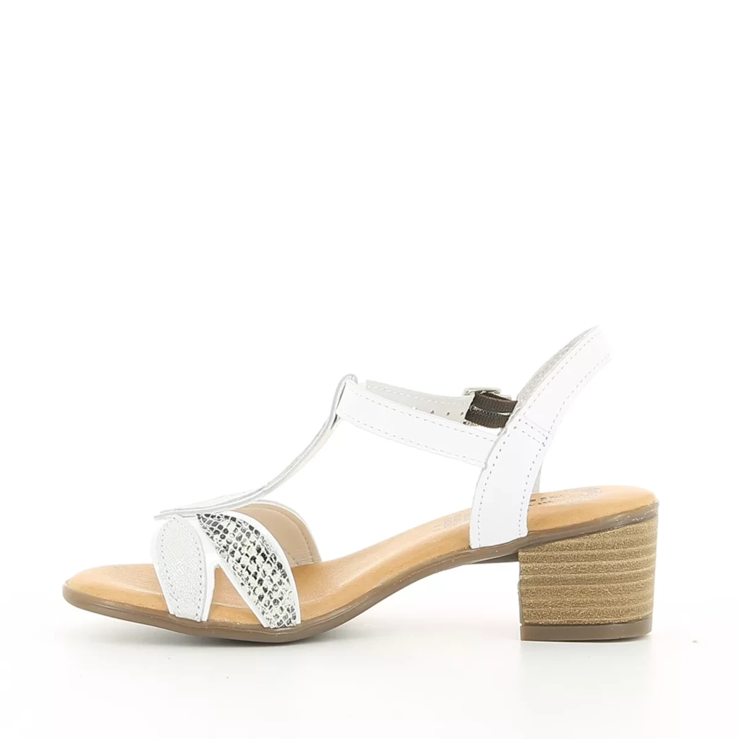 Image (4) de la chaussures Diabolo Studio - Sandales et Nu-Pieds Blanc en Cuir