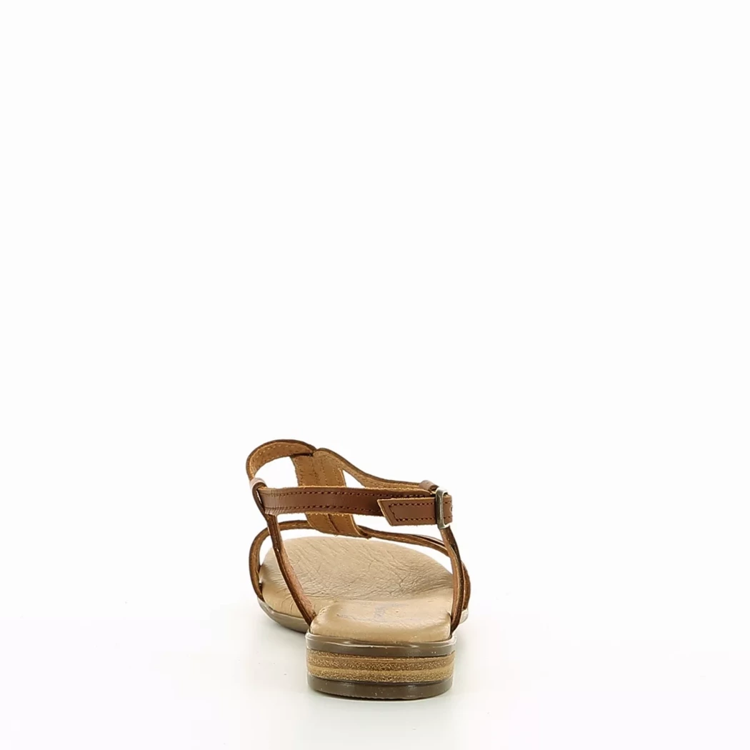 Image (3) de la chaussures Simplement B - Sandales et Nu-Pieds Cuir naturel / Cognac en Cuir