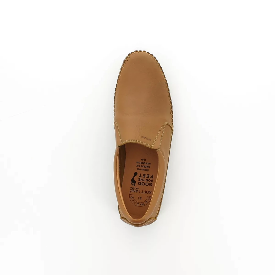Image (6) de la chaussures Soft Land - Mocassins Cuir naturel / Cognac en Cuir
