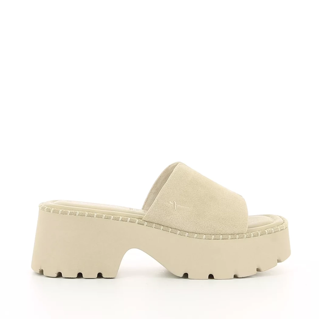 Image (2) de la chaussures Tamaris - Mules et Sabots Taupe en Cuir nubuck