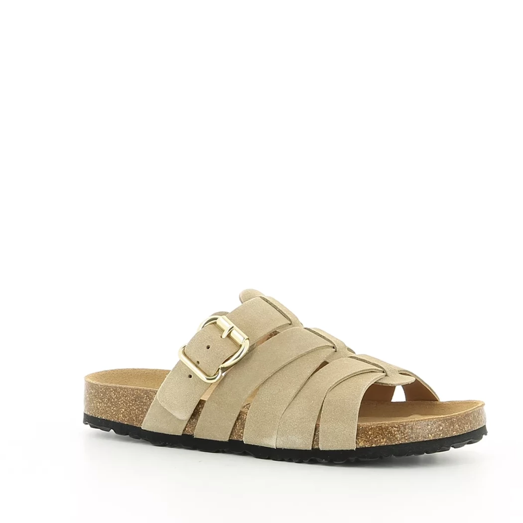 Image (1) de la chaussures Tamaris - Mules et Sabots Taupe en Cuir nubuck