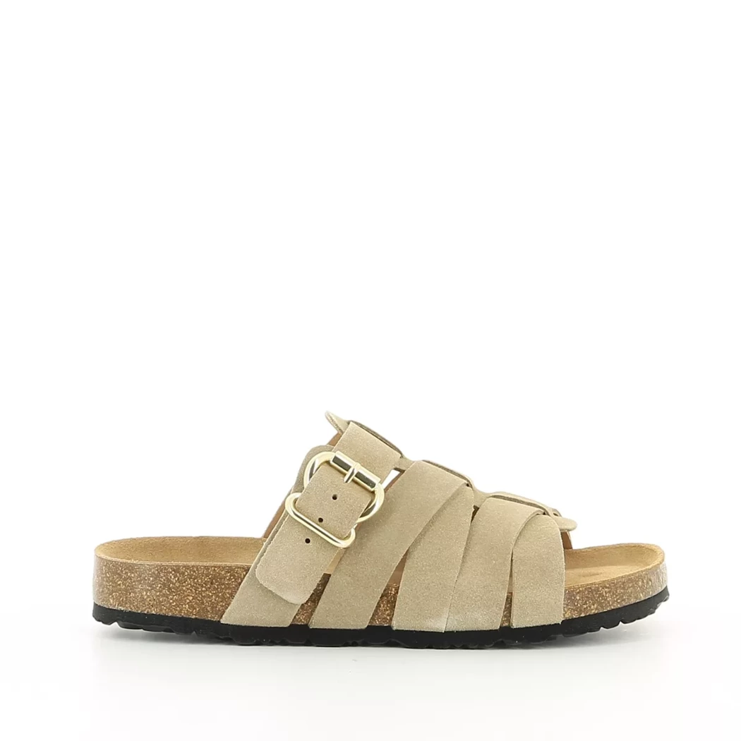 Image (2) de la chaussures Tamaris - Mules et Sabots Taupe en Cuir nubuck