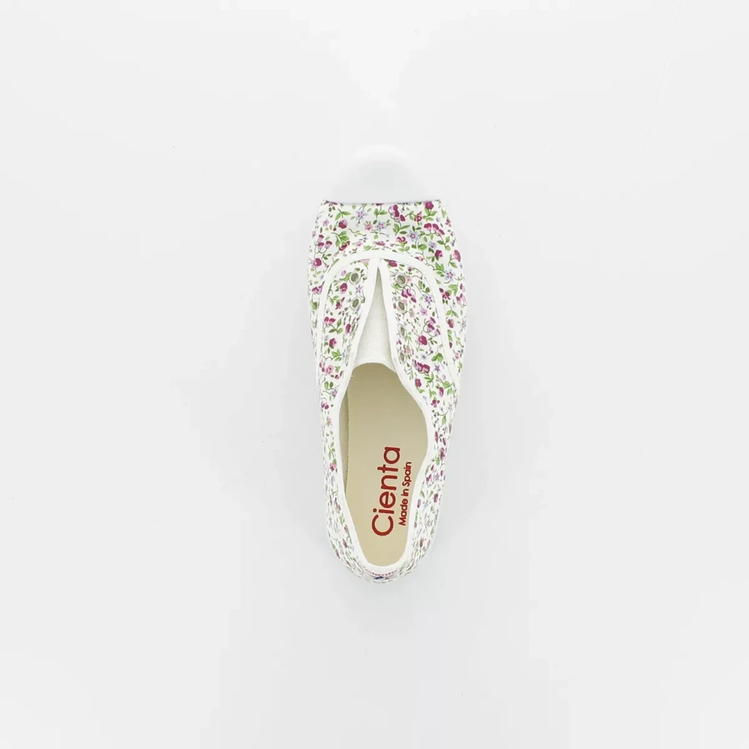 Image (6) de la chaussures Cienta - Baskets Blanc en Textile