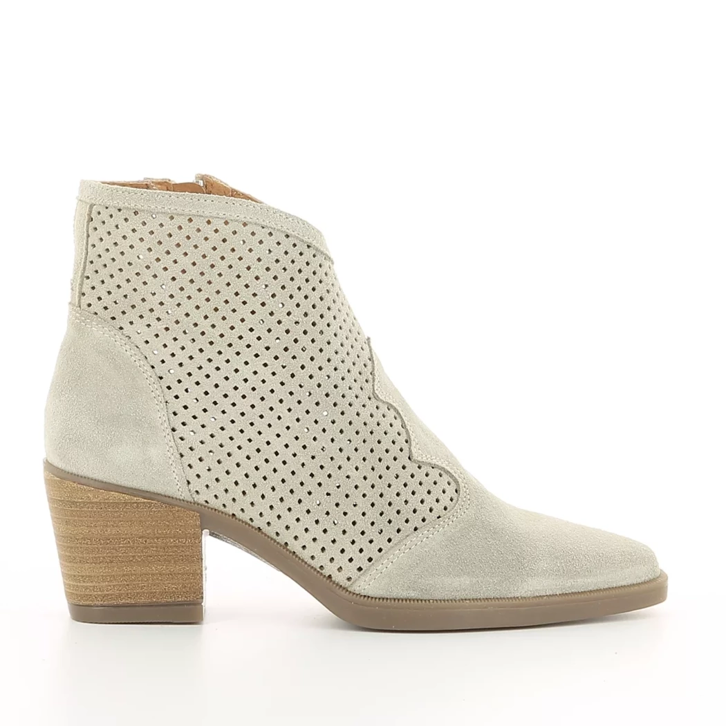 Image (2) de la chaussures Free Monday - Boots Beige en Cuir nubuck