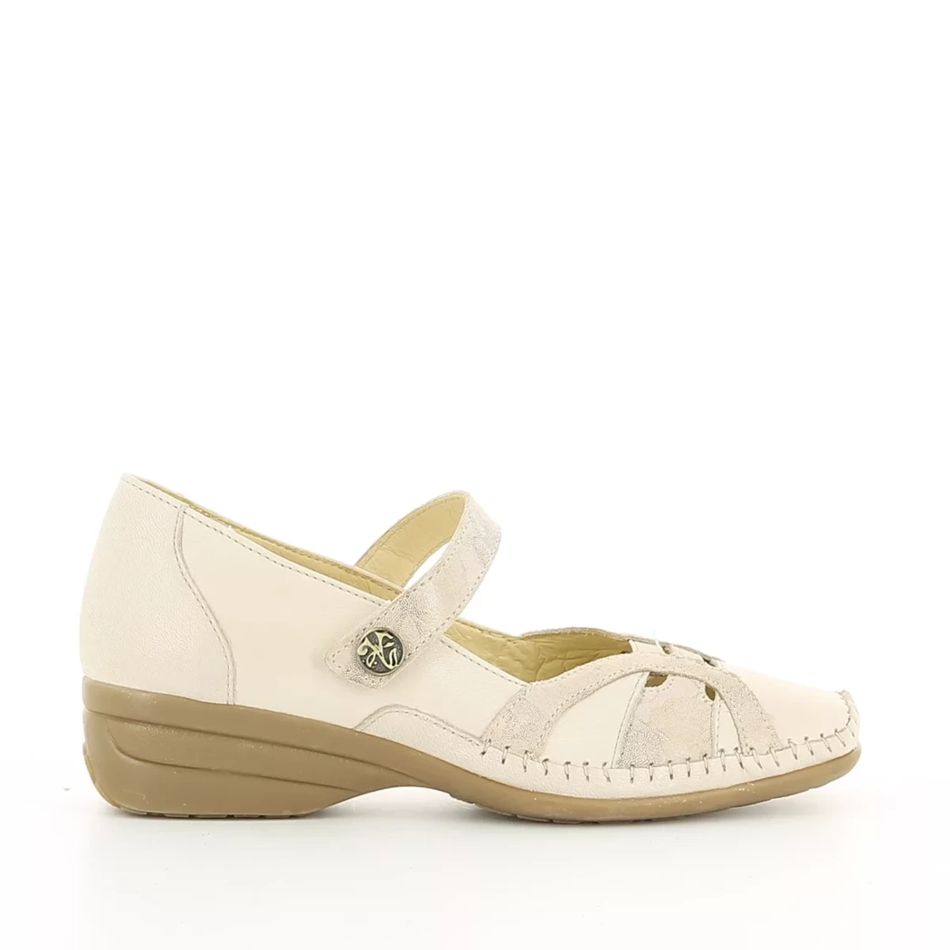Image (2) de la chaussures Kiarflex - Escarpins Beige en Cuir