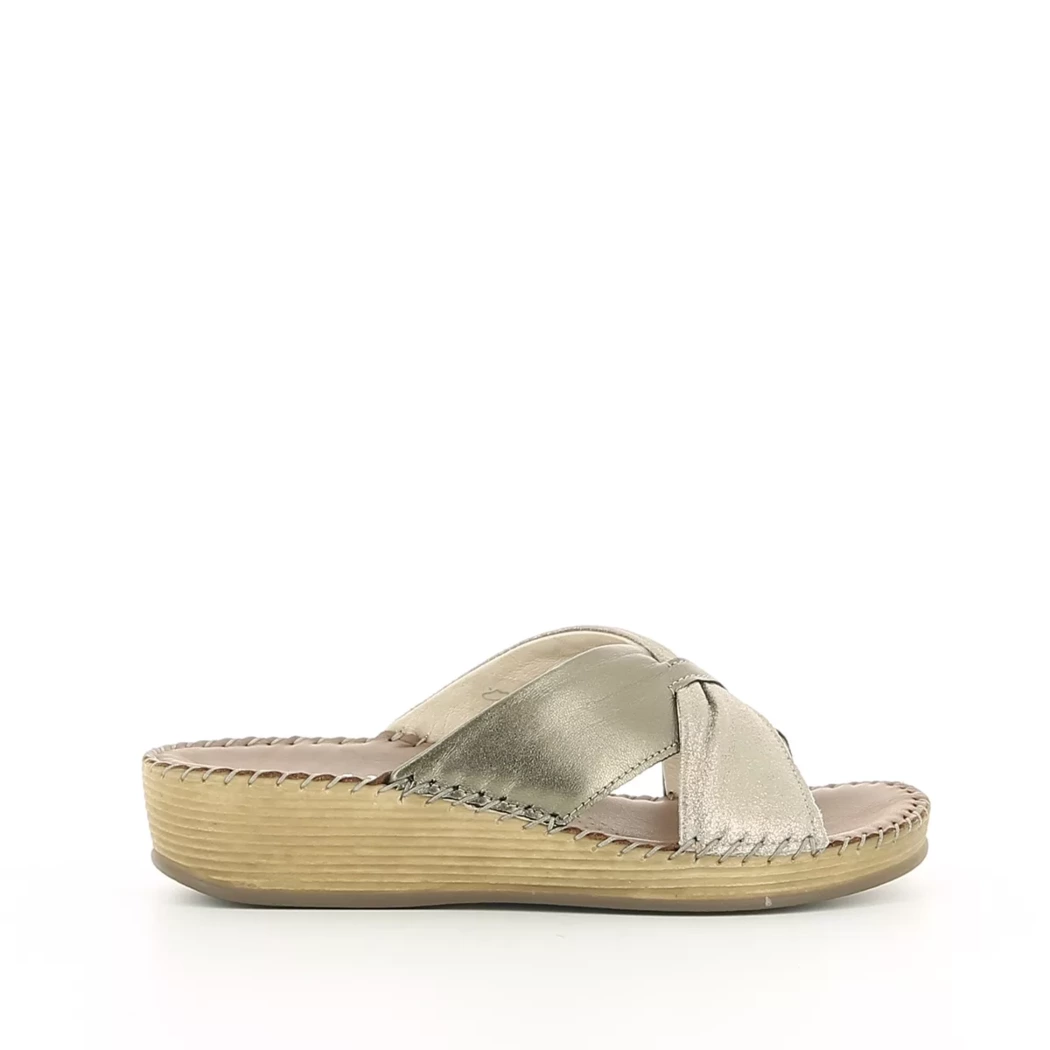 Image (2) de la chaussures Calba - Mules et Sabots Or / Bronze / Platine en Cuir
