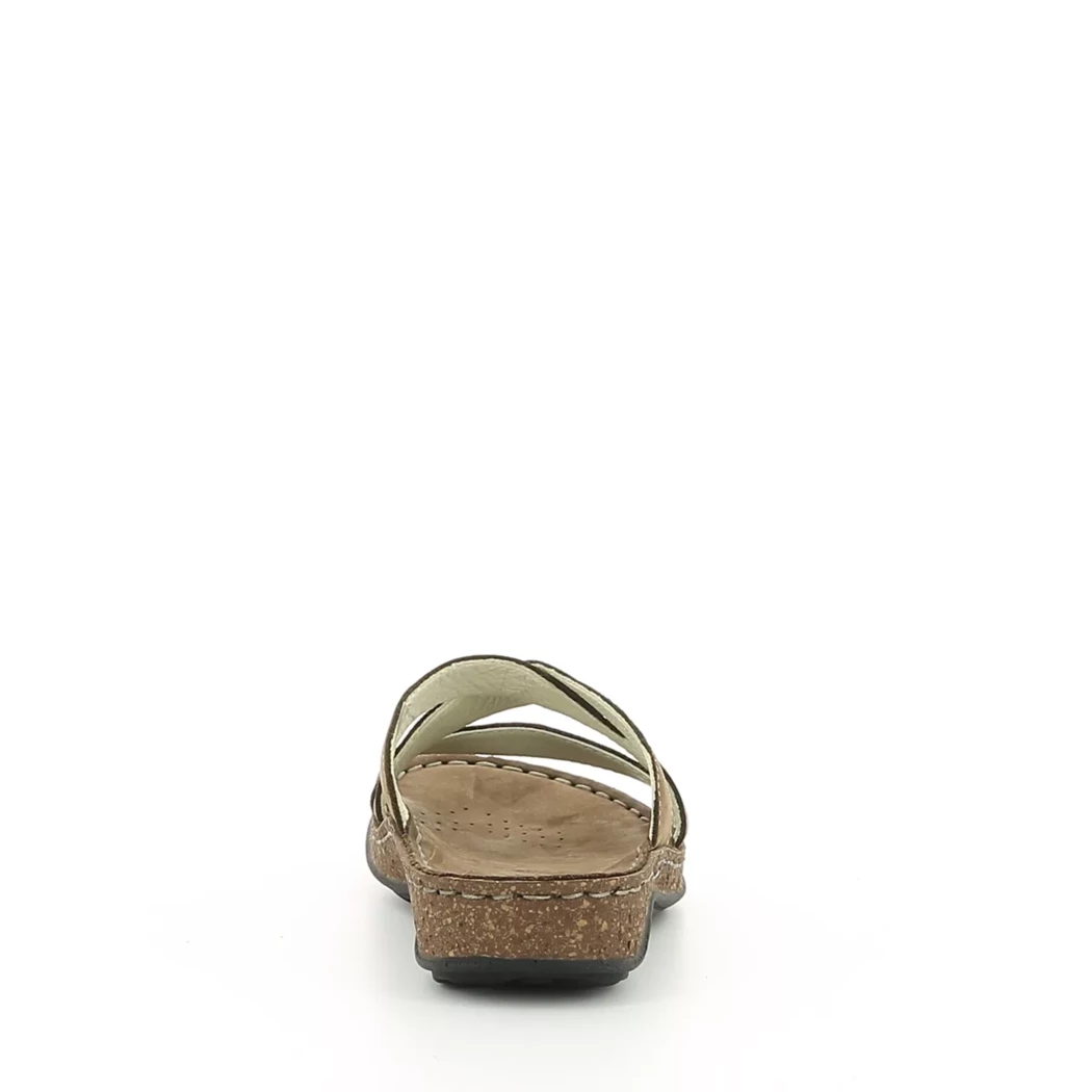Image (3) de la chaussures Calba - Mules et Sabots Taupe en Cuir nubuck
