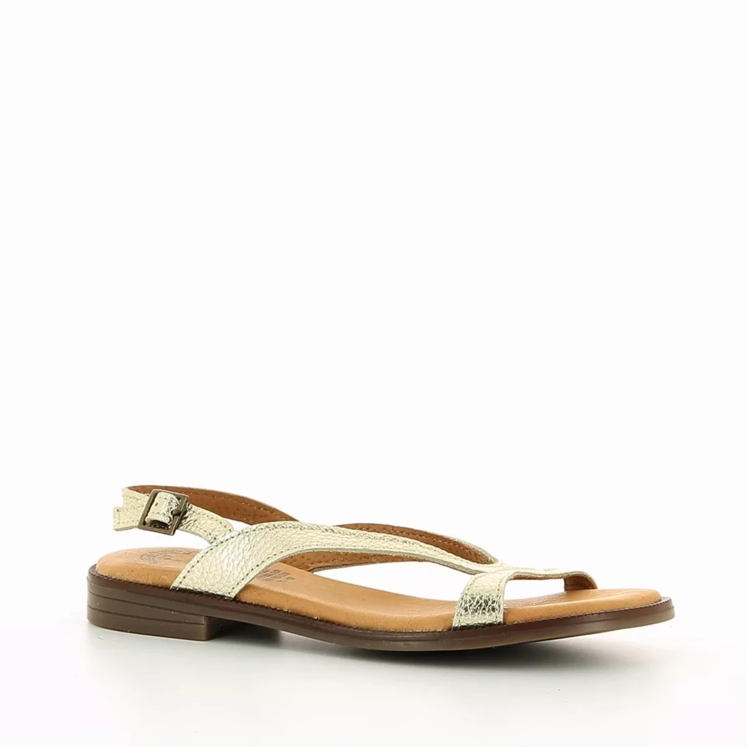 Image (1) de la chaussures Miss Boho - Sandales et Nu-Pieds Or / Bronze / Platine en Cuir