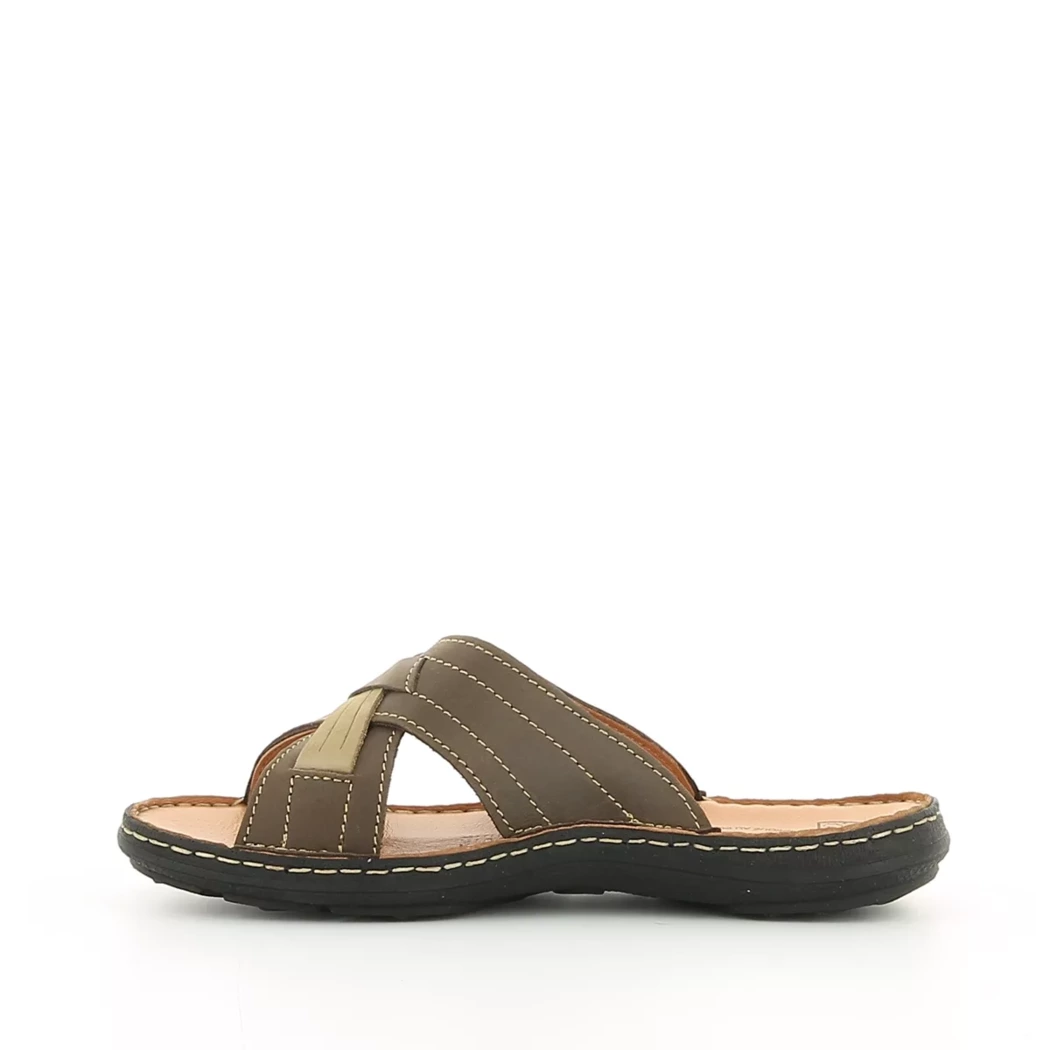 Image (4) de la chaussures Valmonte - Mules et Sabots Marron en Cuir