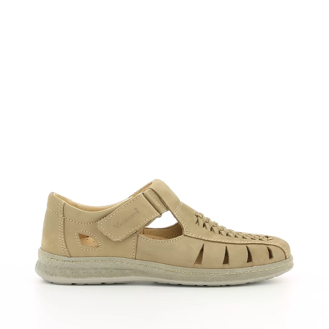 Image (2) de la chaussures Valmonte - Sandales et Nu-Pieds Taupe en Cuir