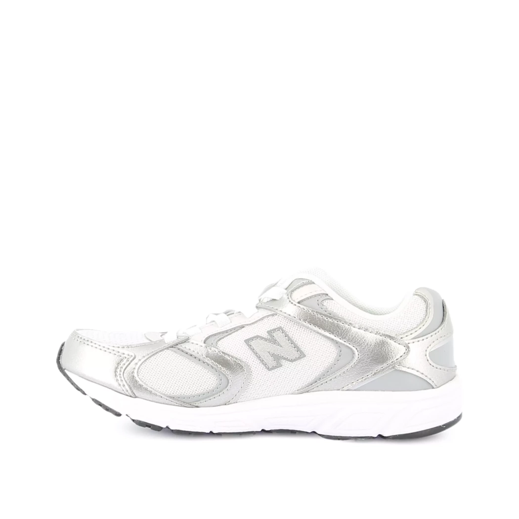 Image (4) de la chaussures New Balance - Baskets Argent en Cuir synthétique