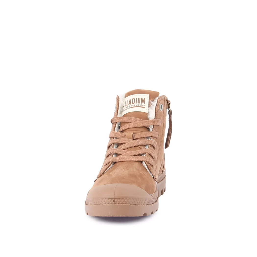 Image (5) de la chaussures Palladium - Bottines Cuir naturel / Cognac en Cuir nubuck