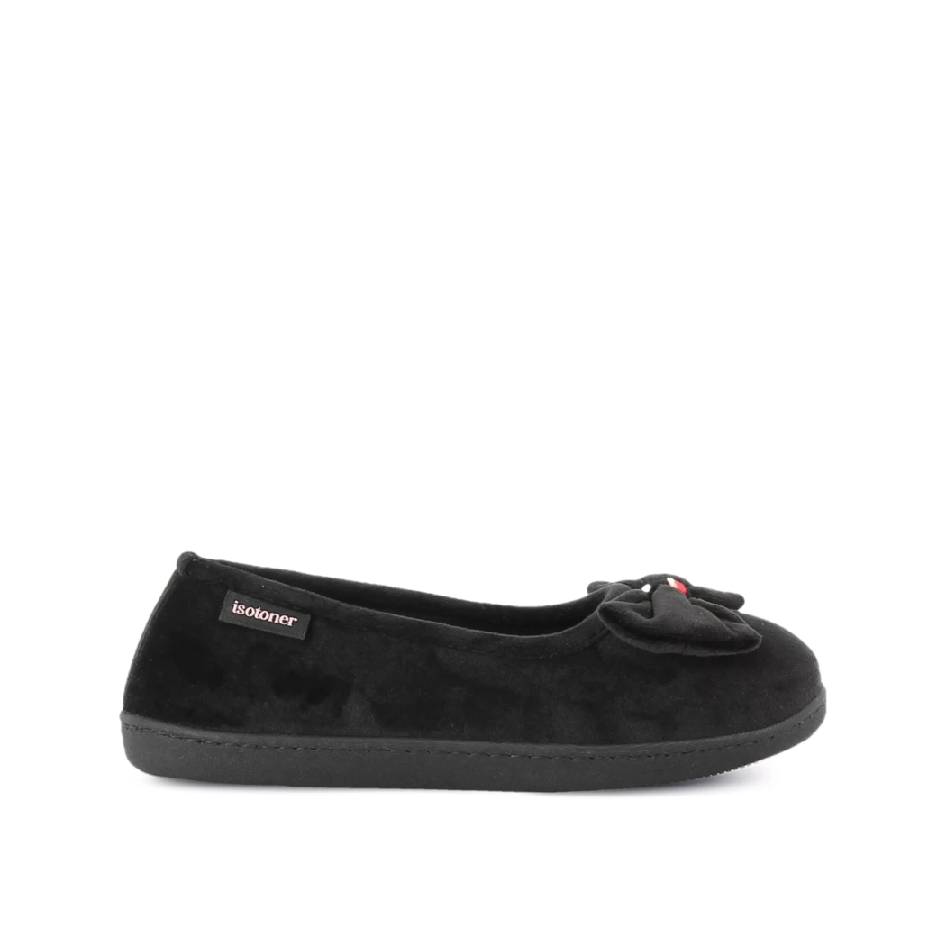 Image (2) de la chaussures Isotoner - Pantoufles et Chaussons Noir en Textile
