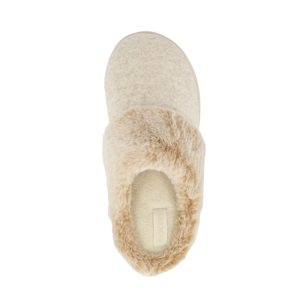 Image (6) de la chaussures Isotoner - Pantoufles et Chaussons Beige en Textile