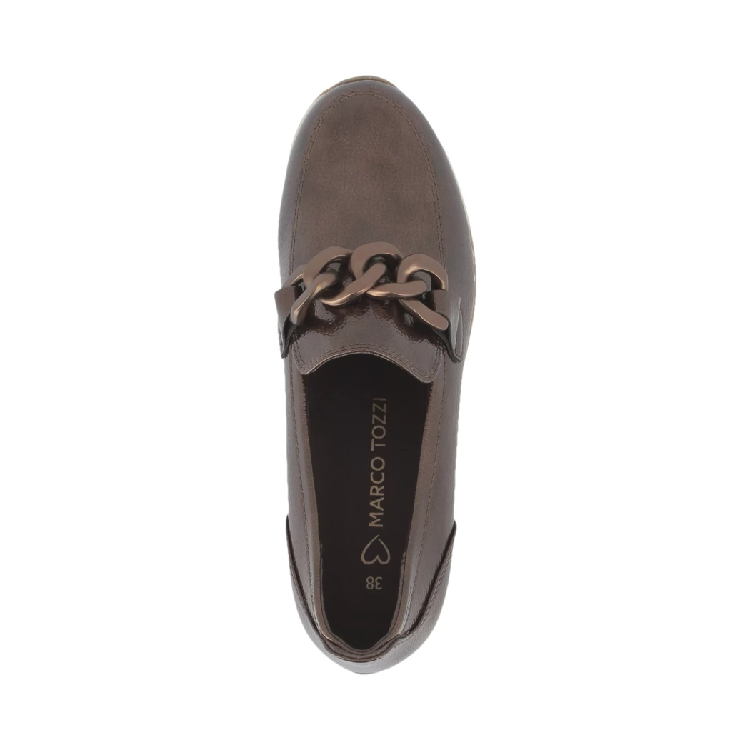 Image (6) de la chaussures Marco Tozzi - Mocassins Marron en Cuir synthétique