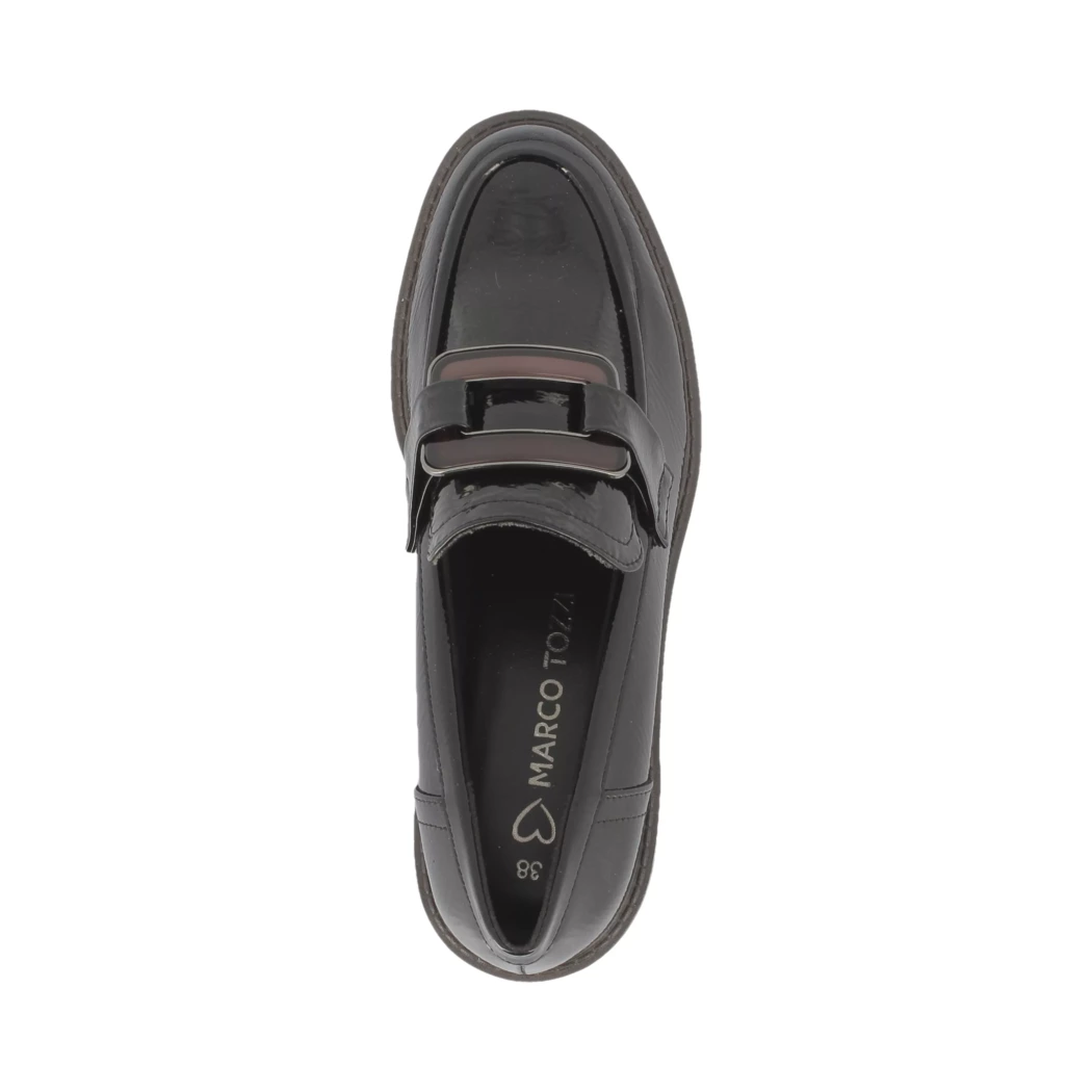 Image (6) de la chaussures Marco Tozzi - Mocassins Noir en Cuir synthétique