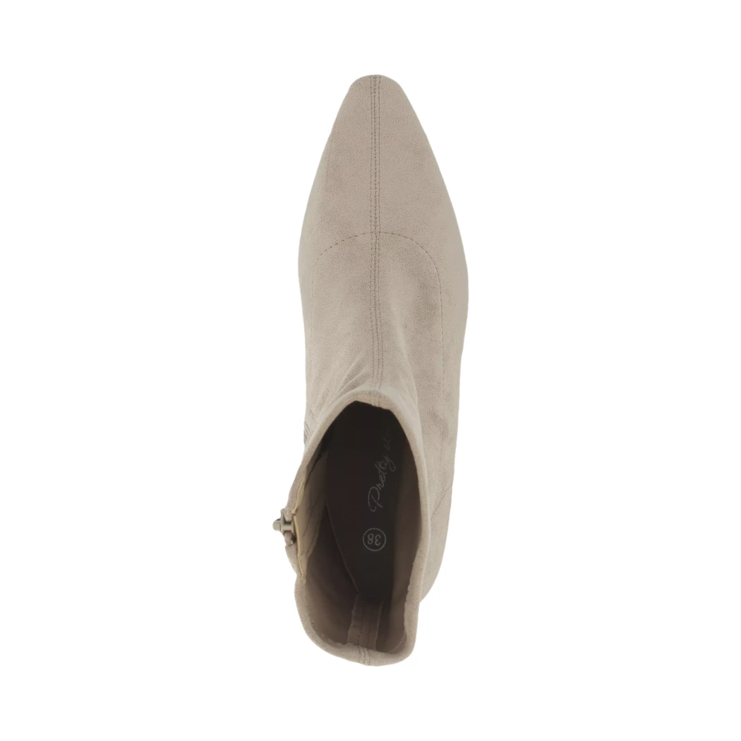 Image (6) de la chaussures Pretty Stories - Boots Beige en Cuir synthétique