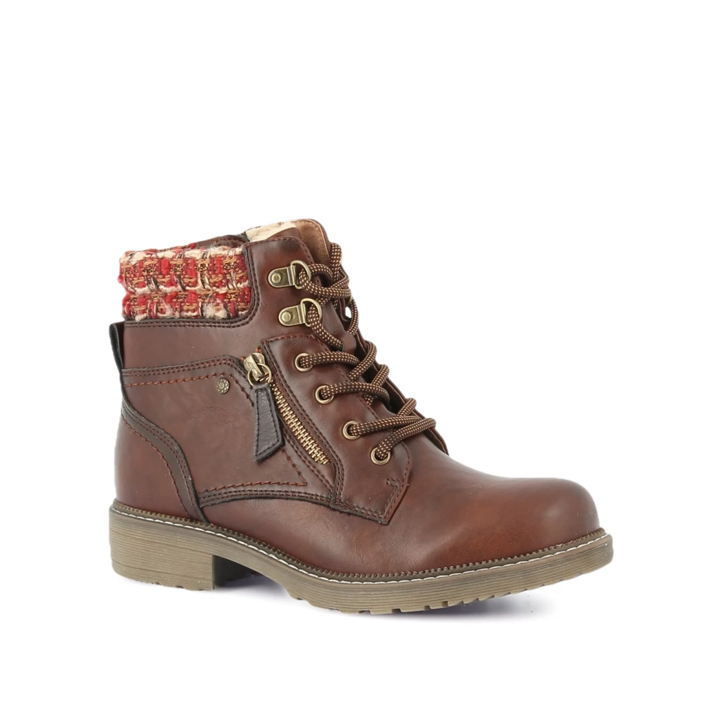 Image (1) de la chaussures Relife - Bottines Cuir naturel / Cognac en Cuir synthétique
