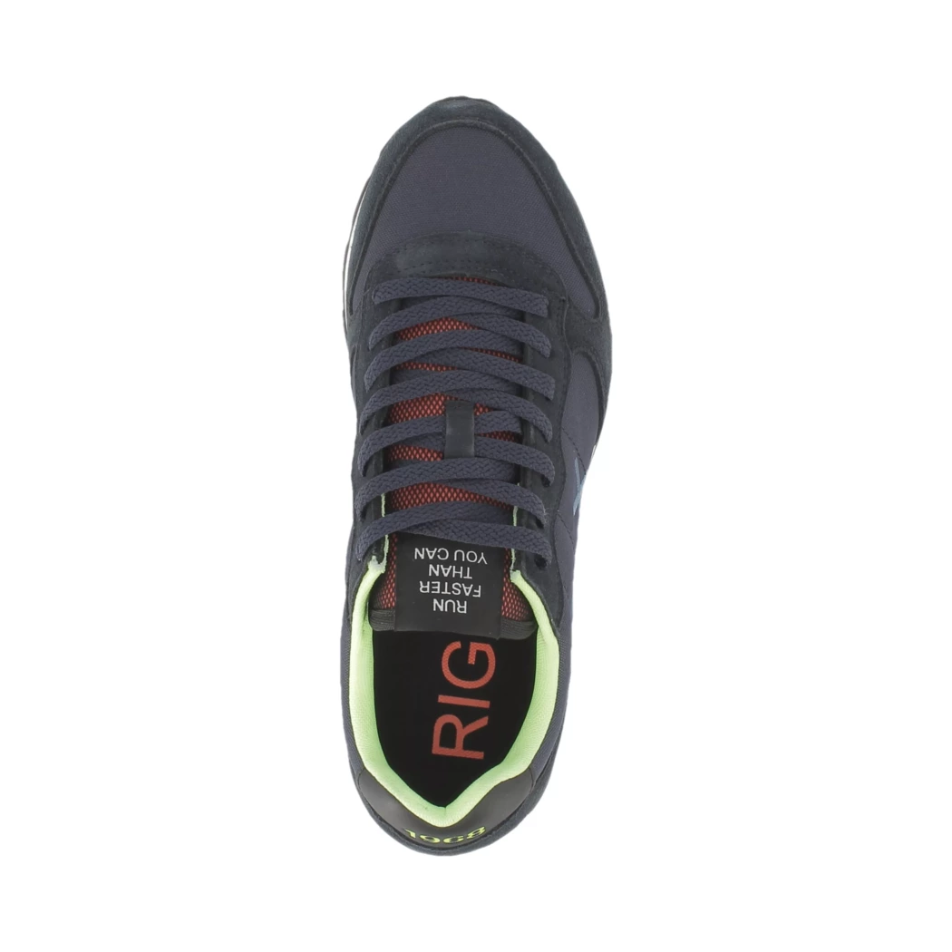 Image (6) de la chaussures Sun68 - Baskets Bleu en Cuir nubuck